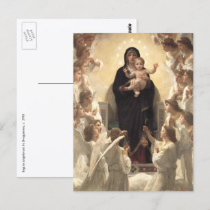 Cartão Postal Rainha dos Angels Regina Angelorum, de Bouguereau