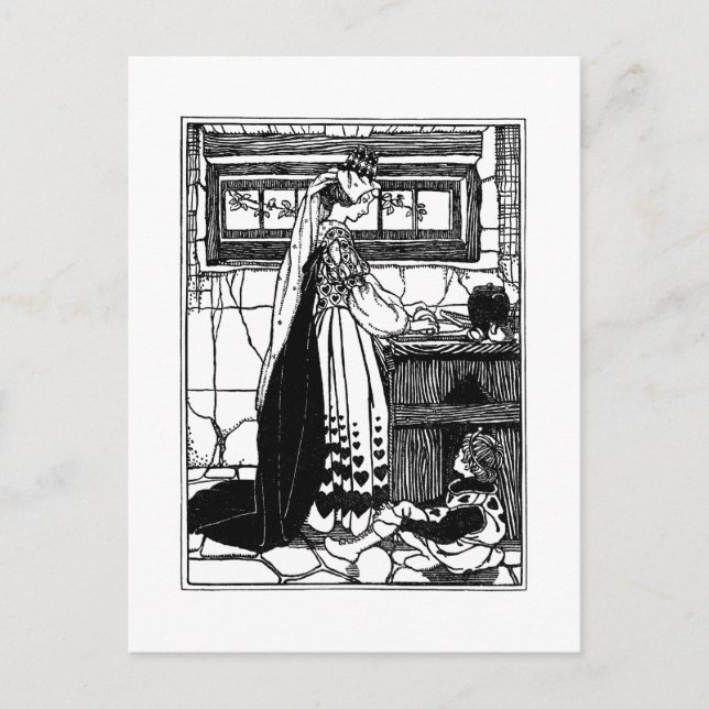 Cartão Postal Rainha dos Corações a Baking Tarts (Frente)