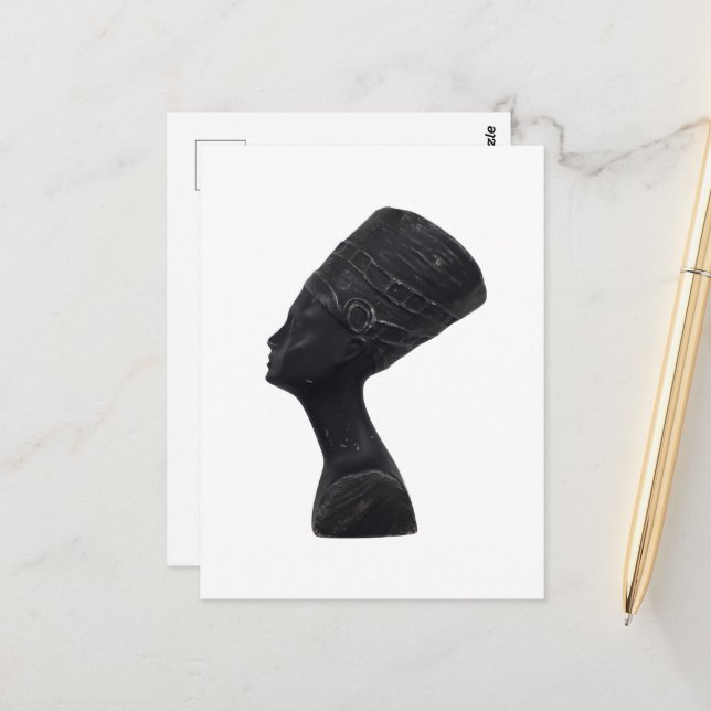 Cartão Postal Rainha egípcia Nefertiti (Frente/Verso In Situ)