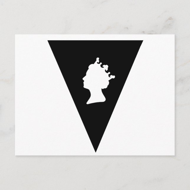 Cartão Postal rainha elizabeth diamond jubilée (Frente)