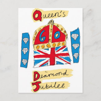 Cartão Postal rainha elizabeth diamond jubilee 2012