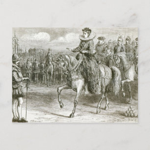 Cartão Postal Rainha Elizabeth em Tilbury