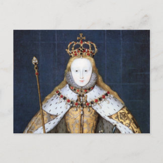 Cartão Postal Rainha Elizabeth I: coroação