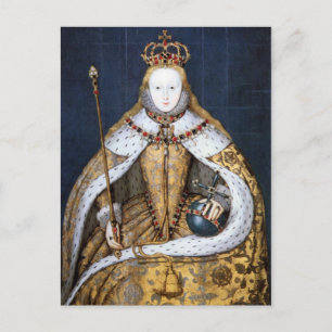 Cartão Postal Rainha Elizabeth I: coroação