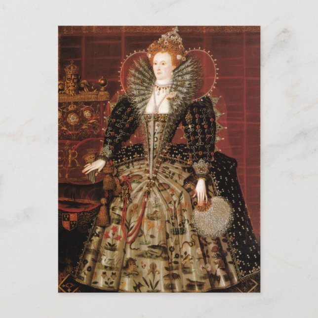 Cartão Postal Rainha Elizabeth I da Inglaterra (Frente)