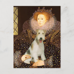Cartão Postal Rainha Elizabeth I - Fox Terrier de Arame #1