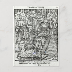 Cartão Postal Rainha Elizabeth I numa caçada de escadas