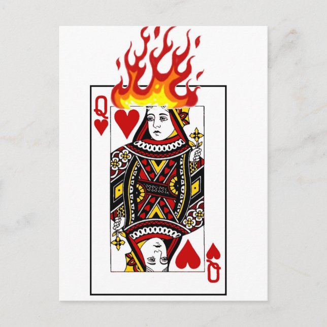Cartão Postal Rainha Flamejante (Frente)