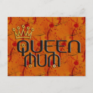 Cartão Postal Rainha Mãe em Vermelho