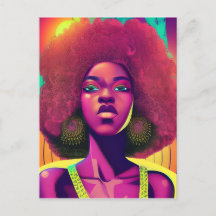 Rainha negra melanina Irmã mulher afro-americana