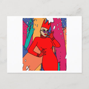 Cartão Postal Rainha Orgulhosa Inspirou