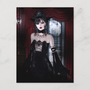 Cartão Postal Rainha para a Arte de Meninas Góticas de Eternida
