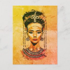 Cartão Postal Rainha Régia do Egito – Arte Neo-Faraônica Moderna