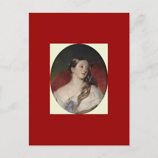 Cartão Postal Rainha Victoria (Frente)