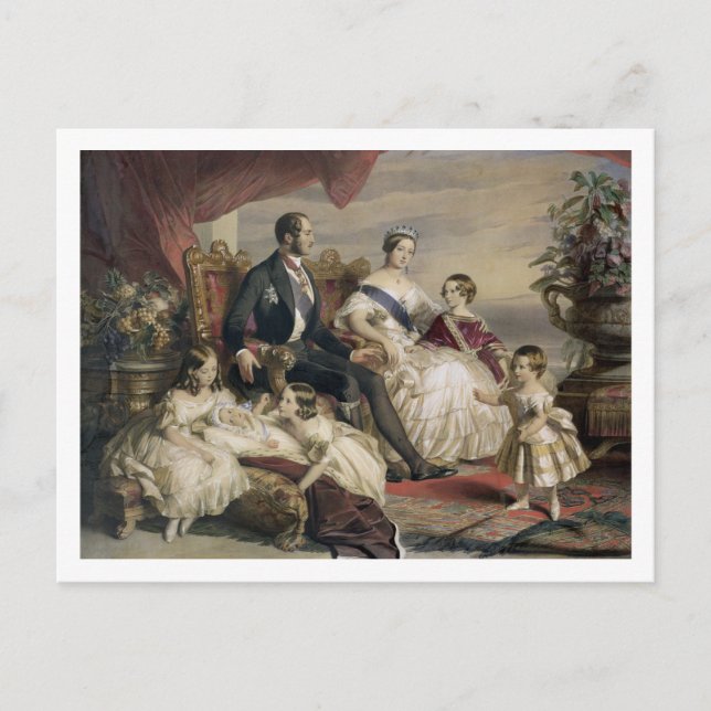 Cartão Postal Rainha Vitória (1819-1901) e Príncipe Alberto (181 (Frente)