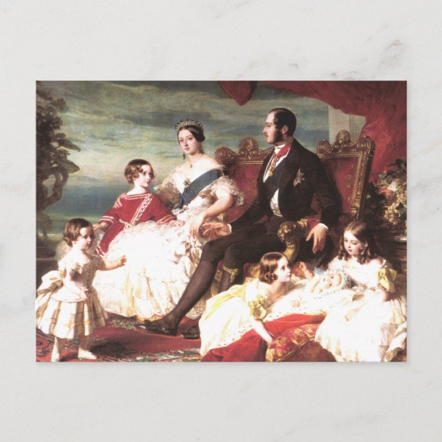 Cartão Postal Rainha Vitória e Príncipe Alberto (Frente)