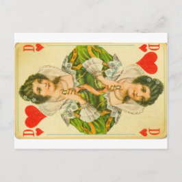 Cartão Postal Rainha vitoriana dos corações