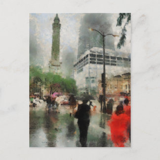 Cartão Postal Rainy Day em Chicago