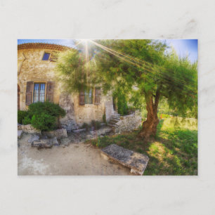 Cartão Postal Raio de sol na Abadia de St. Hilaire França