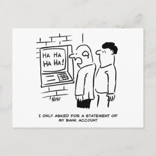 Cartão Postal Raios de Máquina de Ponto de Caixa Bancário no C