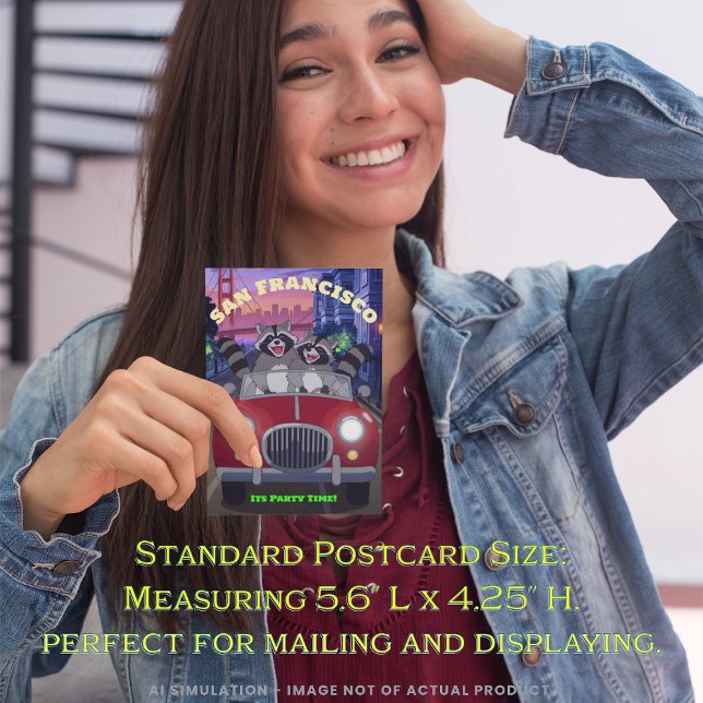 Cartão Postal Raios divertidos no Cabriolet Party Time São Franc (Criador carregado)