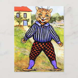 Cartão Postal Raios Vestidos por Louis Wain