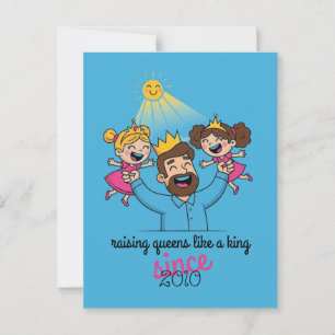 Cartão Postal Raising Queens Como um Dia de os pais Rei