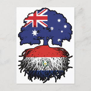 Cartão Postal Raiz de Árvore Australiana do Paraguai
