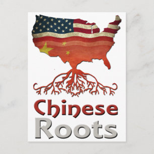 Cartão Postal Raízes chinesas americanas