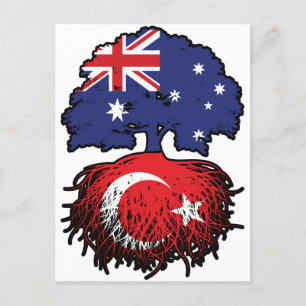 Cartão Postal Raízes da Árvore Turca Australiana