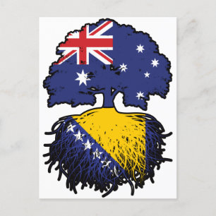 Cartão Postal Raízes de Árvore Australiana da Bósnia e da Austrá
