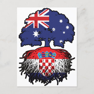 Cartão Postal Raízes de Árvore Australiana da Croácia