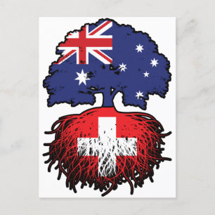 Cartão Postal Raízes de Árvore da Austrália Australiana suiça