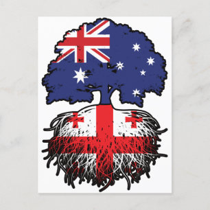 Cartão Postal Raízes de Árvore da Austrália Georgiana e Australi