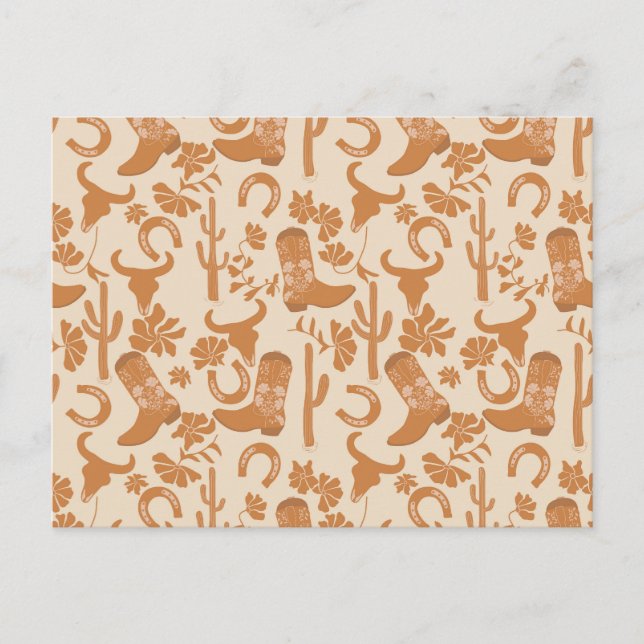 Cartão Postal Raízes de Cowboy Russo do País Tonelado da Terra O (Frente)