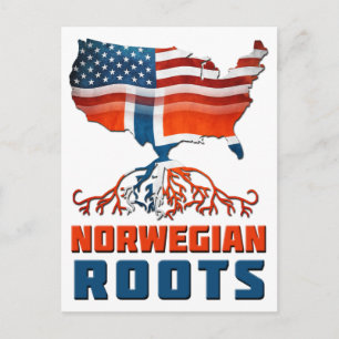 Cartão Postal Raízes Norueguesas Americanas