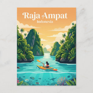 Cartão Postal Raja Ampat Indonésia