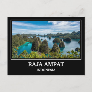 Cartão Postal Raja Ampat Indonésia