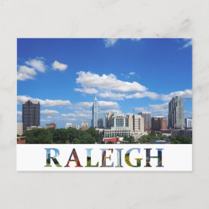 Cartão Postal Raleigh North Carolina City Skyline Viagem Photo