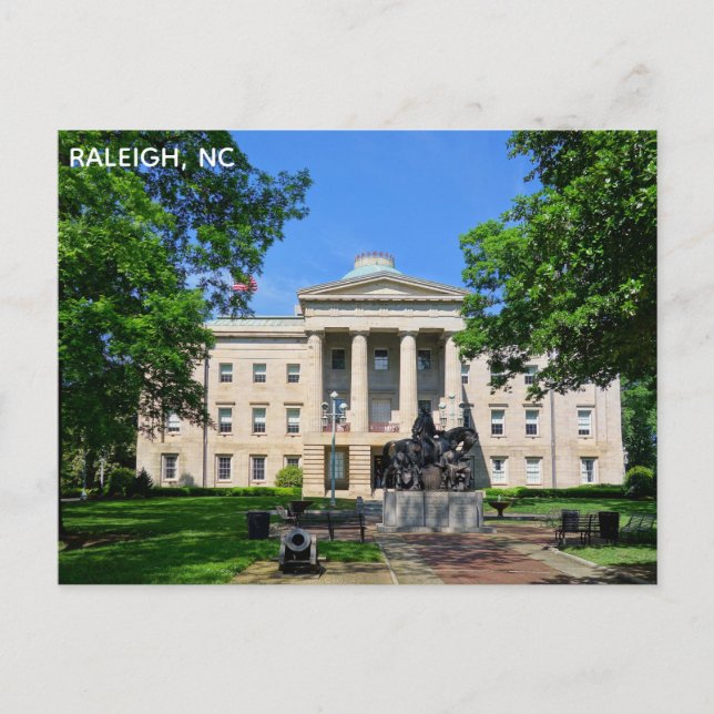 Cartão Postal Raleigh North Carolina State Capitol Viagem Photo (Frente)