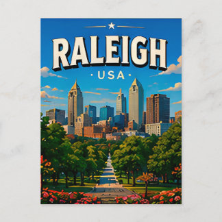 Cartão Postal Raleigh State Capitol Viagem Lembrança