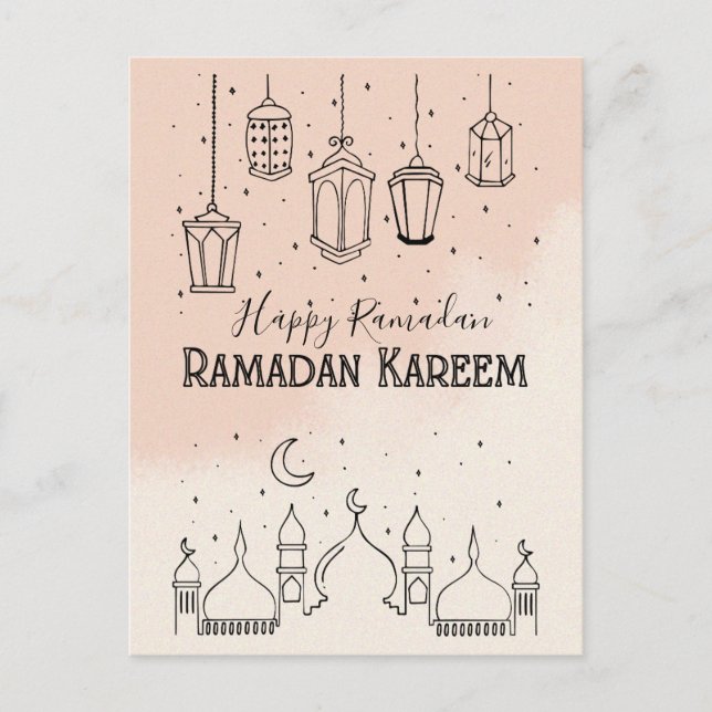 Cartão Postal Ramadan Kareem (Frente)