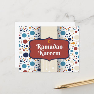 Cartão Postal Ramadan Kareem Crescent