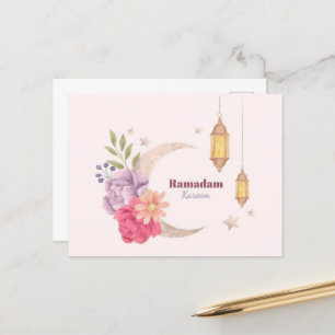 Cartão Postal Ramadan Kareem Watercolor