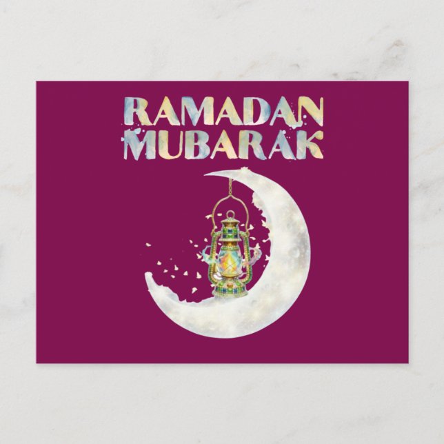 Cartão Postal Ramadão Mubarak (Frente)