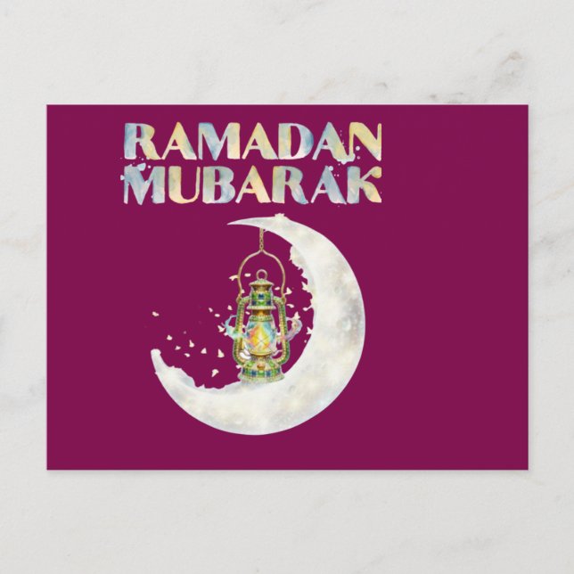 Cartão Postal Ramadão Mubarak (Frente)