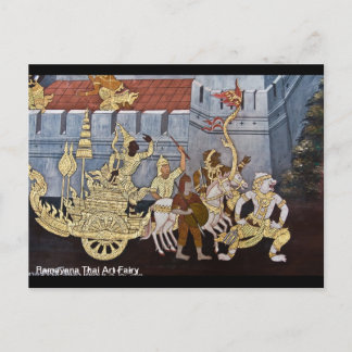 Cartão Postal Ramayana Thai Art Fairy