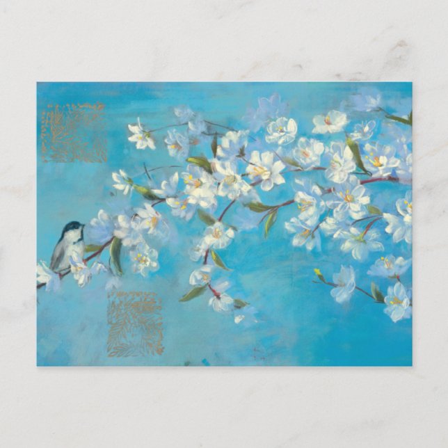 Cartão Postal Ramificações de Flor (Frente)