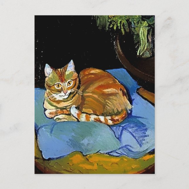 Cartão Postal “Raminou on a Blue Blanket” by Suzanne Valadon (Frente)