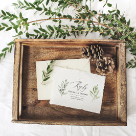 Cartão Postal Ramo de oliveira - resposta de casamento mínima do